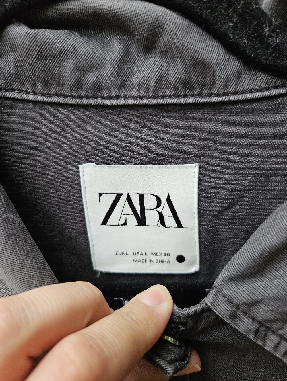 Zara gray tencel cargo utility jumpsuit boilersuit large with flaw - Picture 4 of 7